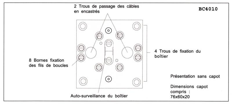 Becuwe 4010 - Boite de raccordement 10 bornes à vis