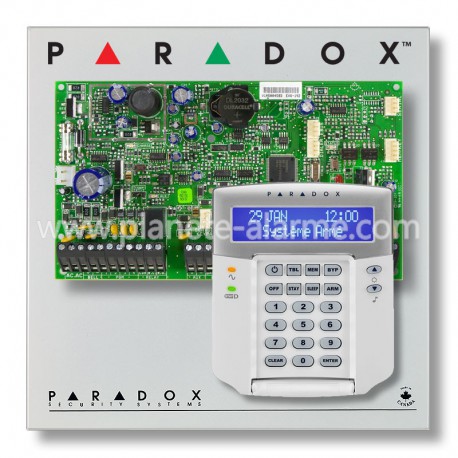 Pack alarme centrale PARADOX EVO192 avec clavier LCD Paradox K641+