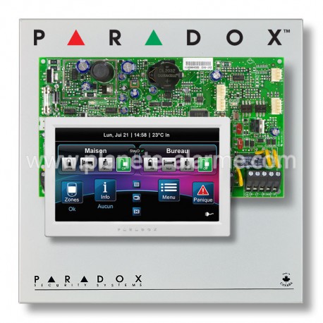 Pack alarme centrale PARADOX EVO192 avec clavier tactile Paradox TM70