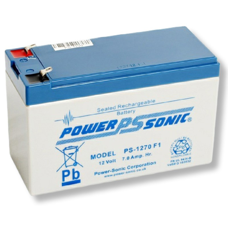 Batterie rechargeable 12V / 7 Ah pour alarme filaire Batterie rechargeable 12V / 7 Ah pour alarme filaire