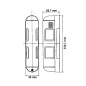 Optex BX-80N - Double détecteur de mouvement filaire exterieur Optex BX-80N - Double détecteur de mouvement filaire exterieur
