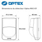Optex RXC-DT - Détecteur de mouvement filaire double technologie Optex RXC-DT - Détecteur de mouvement filaire double technologie