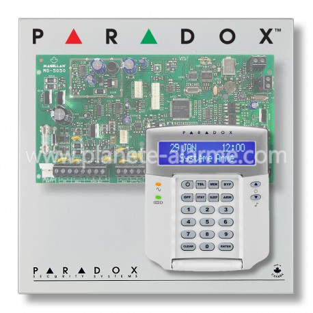 Pack alarme centrale PARADOX MG avec clavier Paradox K32LCD