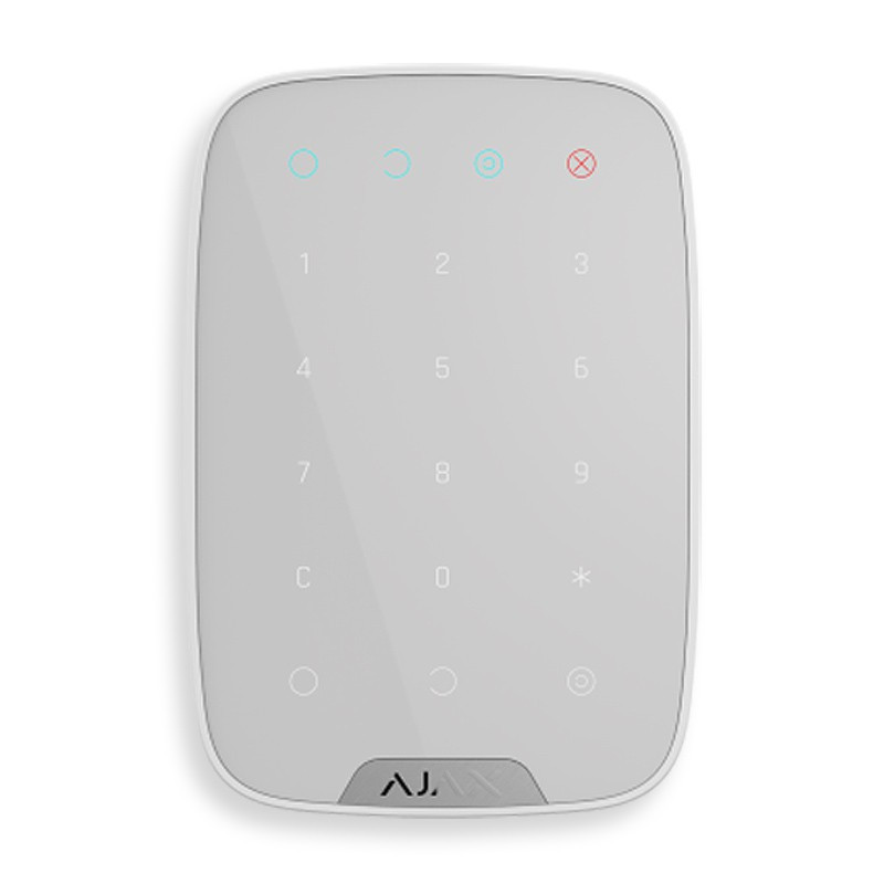 Clavier tactile sans fil blanc KeyPad Ajax