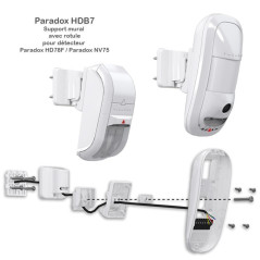 Paradox HDB7 - Support mural avec rotule pour détecteur HD78F / NV75