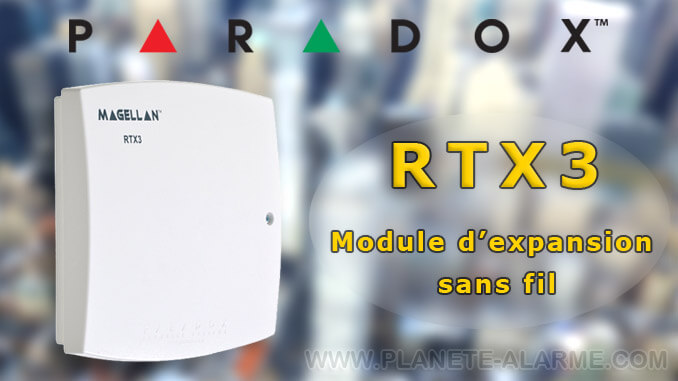 Paradox RTX3 / Récepteur radio pour centrale filaire Paradox