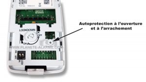 Contact pour l’autoprotection à l’ouverture et à l’arrachement