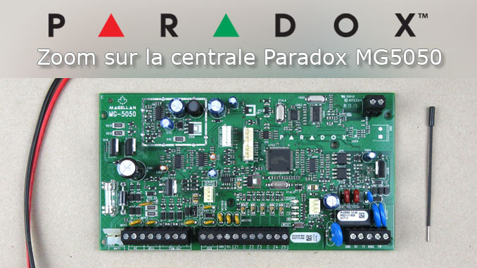 Zoom sur la centrale mixte Paradox MG5050