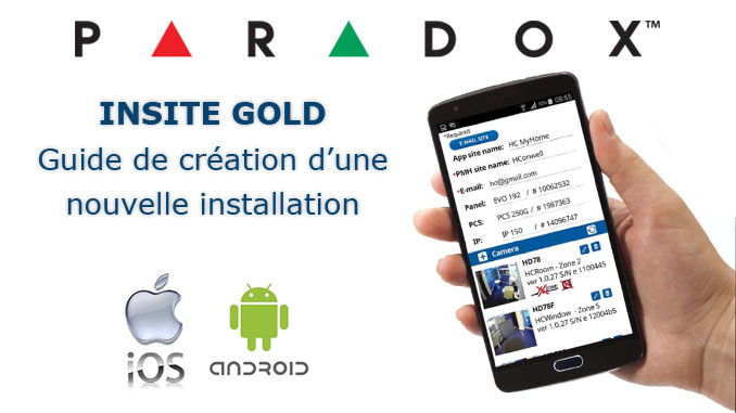 Insite Gold Paradox – Guide de création d’une nouvelle installation