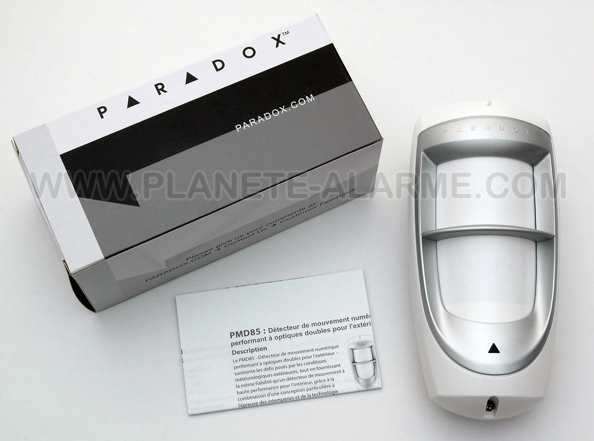 Détecteur de mouvement exterieur Paradox PMD85 radio sans fil