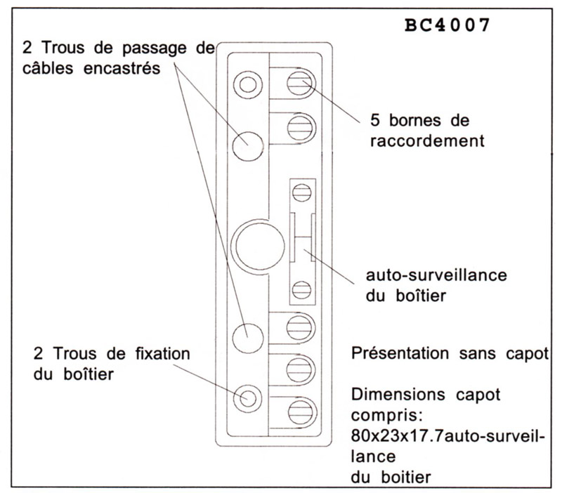 Becuwe BC4007 - Boite de raccordement 7 bornes à vis
